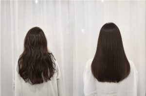 Rebonding hair treatment transforms curly or frizzy hair into smooth locks