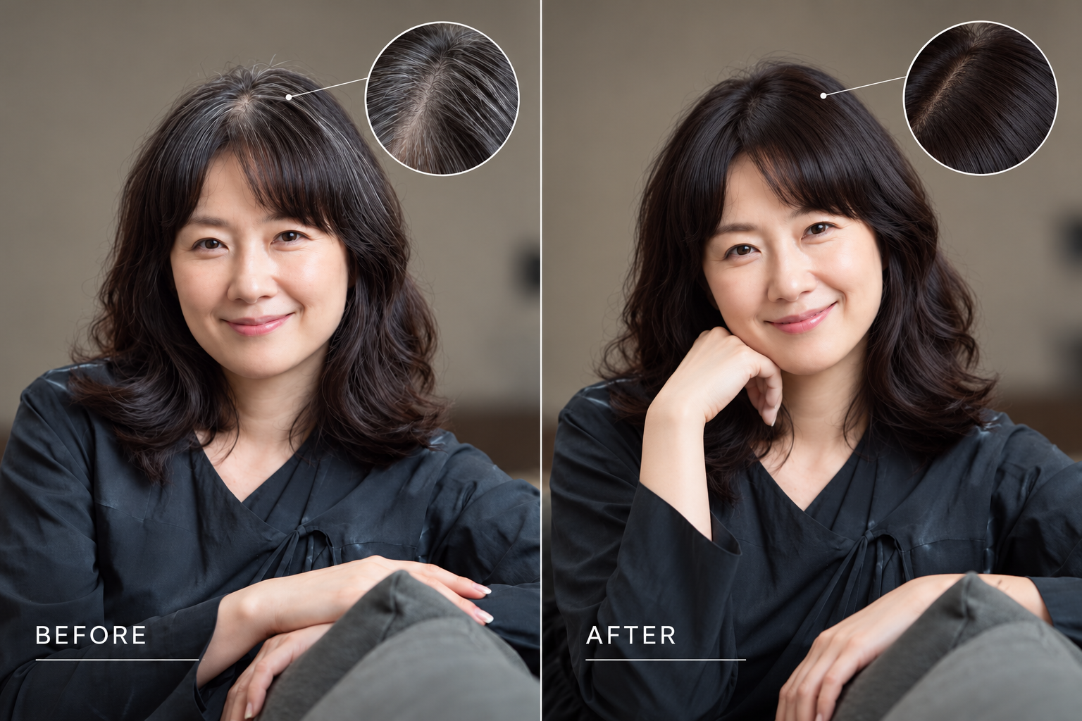 Before and After Hair Transformation (1)